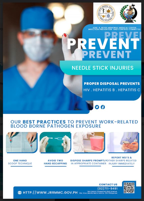 Poster 2022 PREVENT NEEDLE STICK INJURY