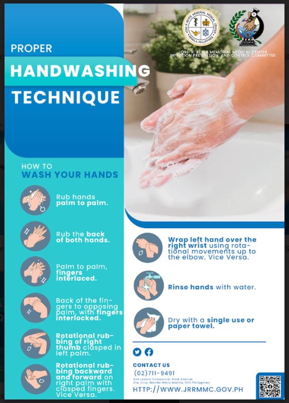 Poster 2022 PROPER HAND HYGIENE