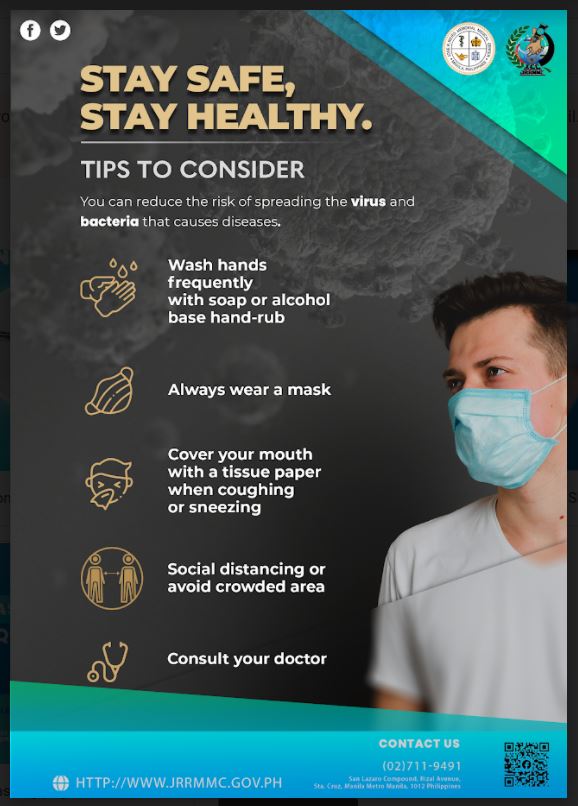Poster 2022 STAY SAFE STAY HEALTHY COVID PREC